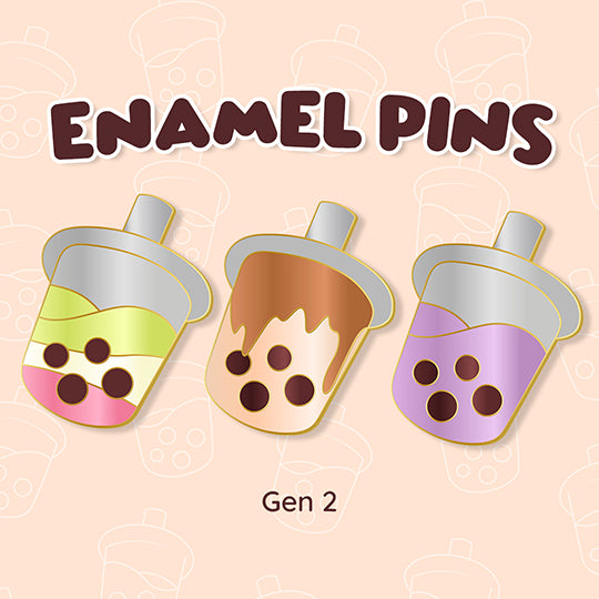 Gen 2 Enamel Pins - Boba Cups - sabobatage